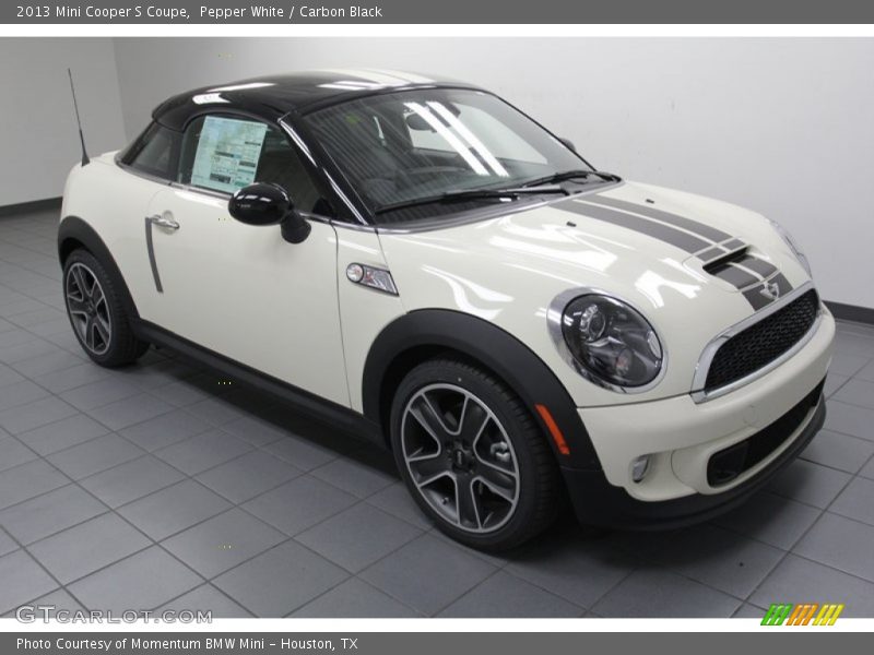 Pepper White / Carbon Black 2013 Mini Cooper S Coupe