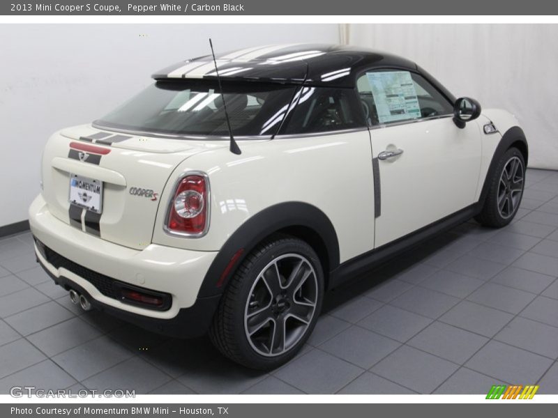 Pepper White / Carbon Black 2013 Mini Cooper S Coupe