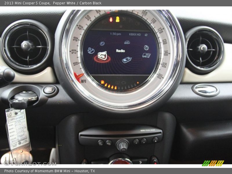 Pepper White / Carbon Black 2013 Mini Cooper S Coupe