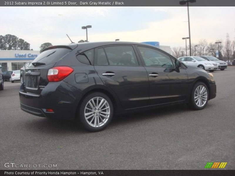 Dark Gray Metallic / Black 2012 Subaru Impreza 2.0i Limited 5 Door