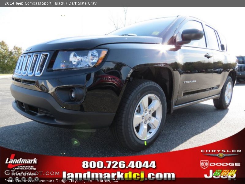 Black / Dark Slate Gray 2014 Jeep Compass Sport