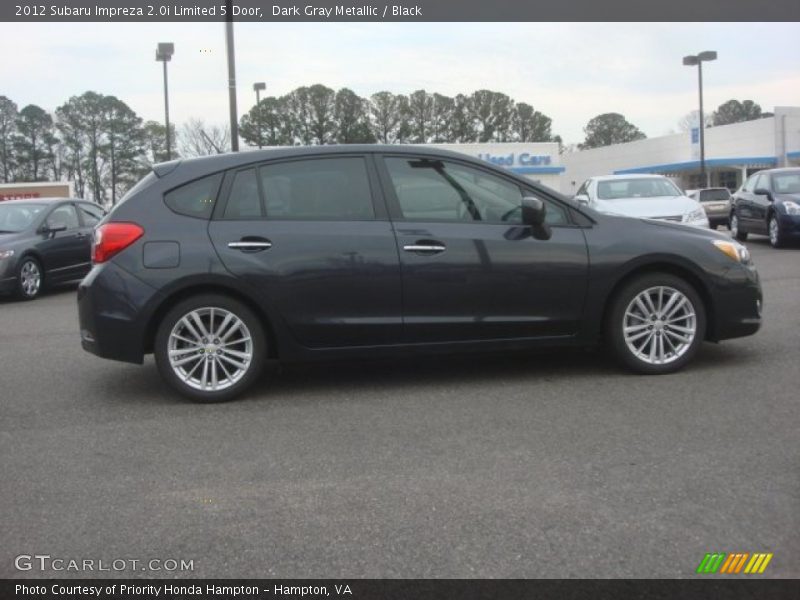 Dark Gray Metallic / Black 2012 Subaru Impreza 2.0i Limited 5 Door