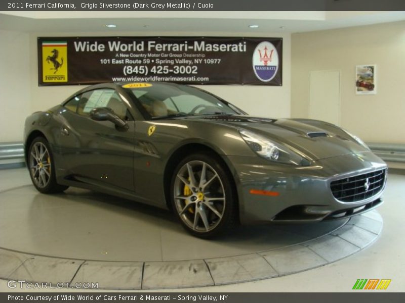 Grigio Silverstone (Dark Grey Metallic) / Cuoio 2011 Ferrari California