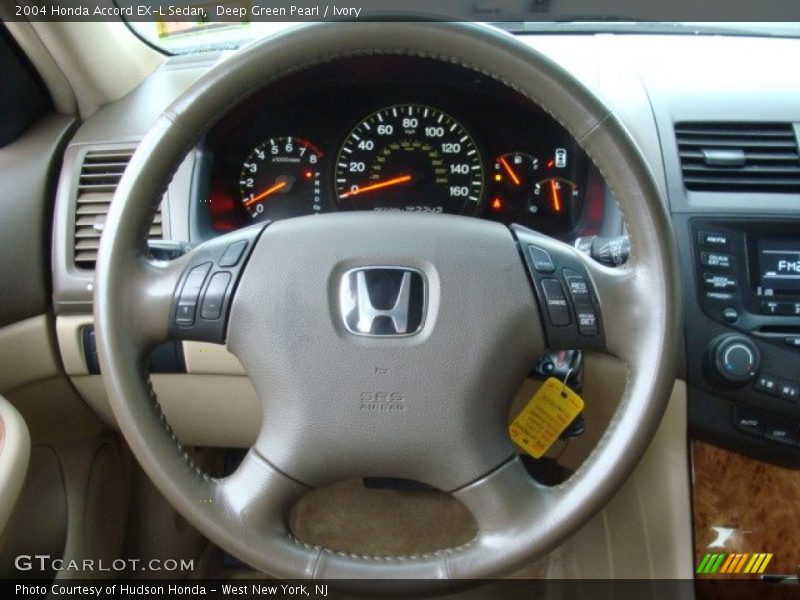 Deep Green Pearl / Ivory 2004 Honda Accord EX-L Sedan