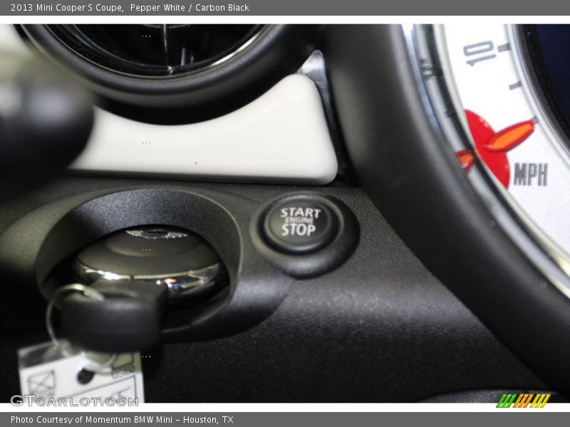 Pepper White / Carbon Black 2013 Mini Cooper S Coupe