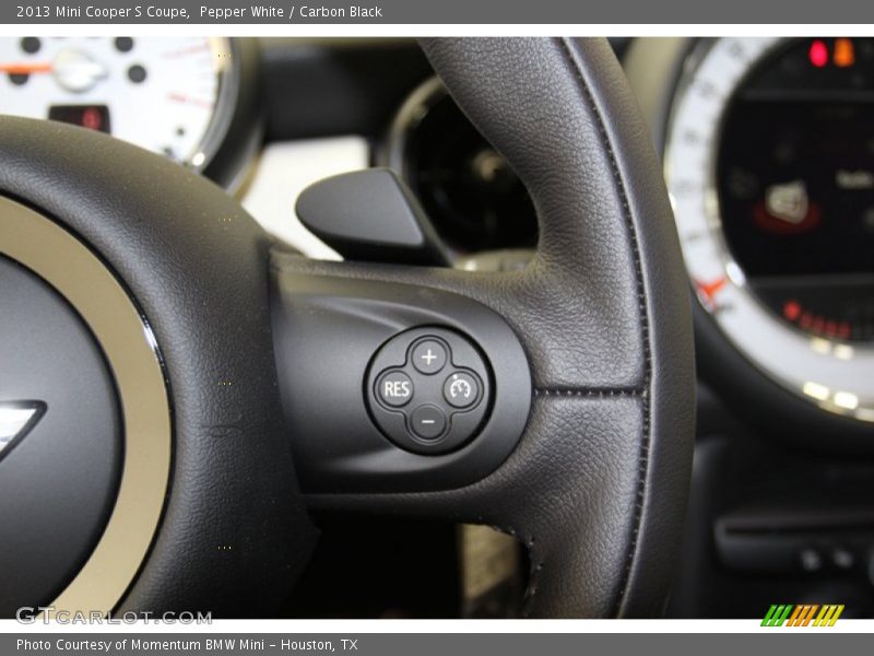 Pepper White / Carbon Black 2013 Mini Cooper S Coupe