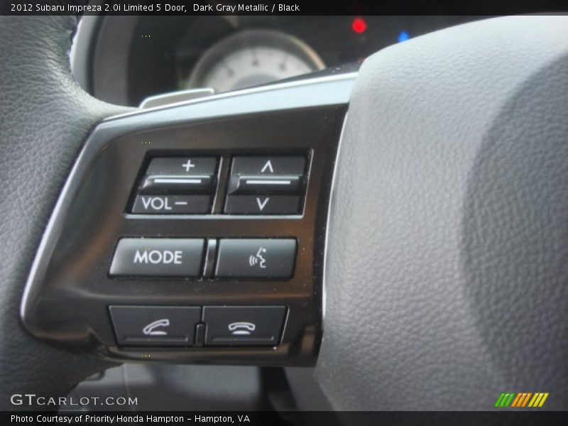 Dark Gray Metallic / Black 2012 Subaru Impreza 2.0i Limited 5 Door