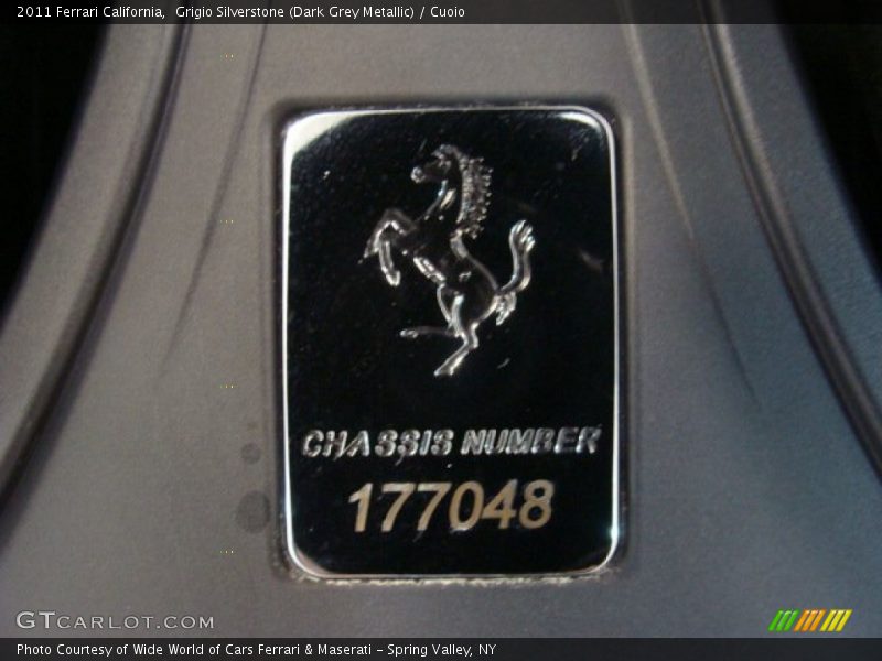 Grigio Silverstone (Dark Grey Metallic) / Cuoio 2011 Ferrari California