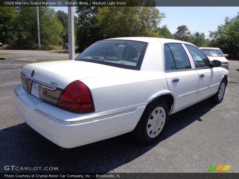 Vibrant White / Medium Light Stone 2008 Mercury Grand Marquis GS