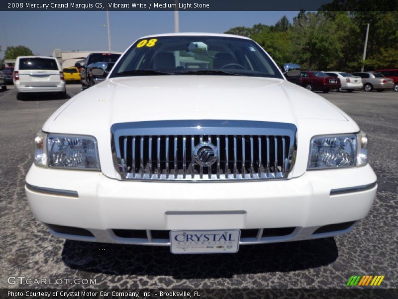 Vibrant White / Medium Light Stone 2008 Mercury Grand Marquis GS