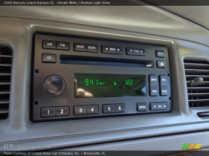 Vibrant White / Medium Light Stone 2008 Mercury Grand Marquis GS