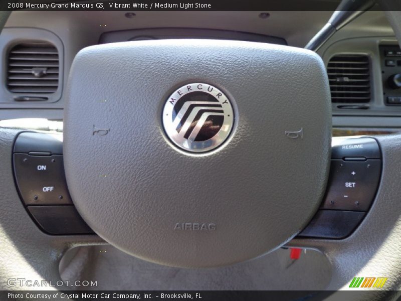 Vibrant White / Medium Light Stone 2008 Mercury Grand Marquis GS