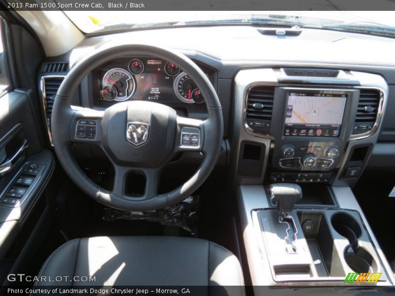 Black / Black 2013 Ram 1500 Sport Crew Cab