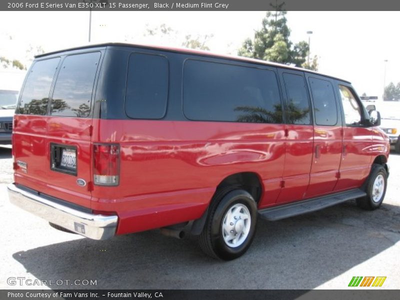 Black / Medium Flint Grey 2006 Ford E Series Van E350 XLT 15 Passenger