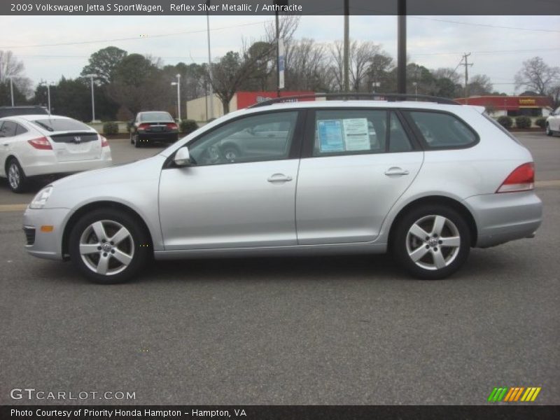 Reflex Silver Metallic / Anthracite 2009 Volkswagen Jetta S SportWagen