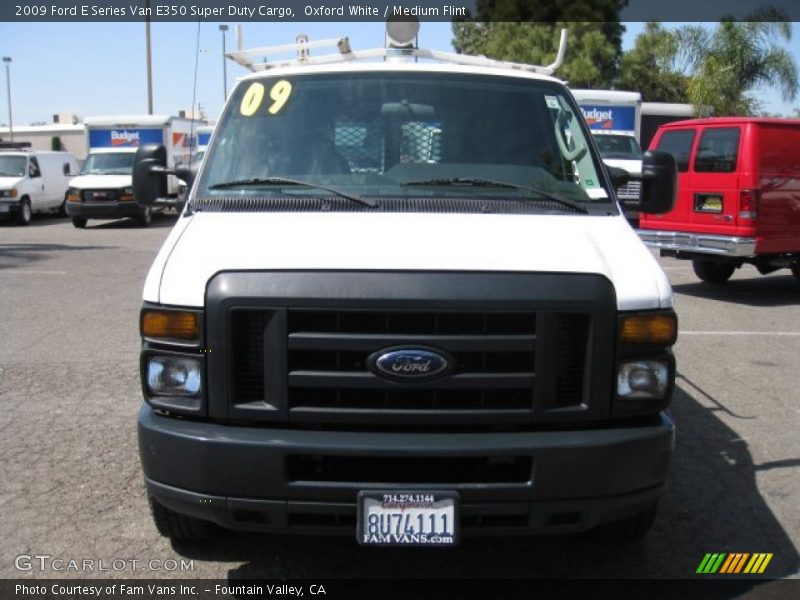Oxford White / Medium Flint 2009 Ford E Series Van E350 Super Duty Cargo