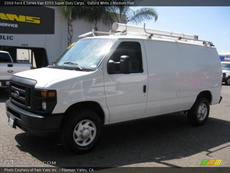 Oxford White / Medium Flint 2009 Ford E Series Van E350 Super Duty Cargo