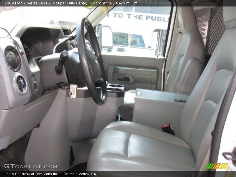 Oxford White / Medium Flint 2009 Ford E Series Van E350 Super Duty Cargo