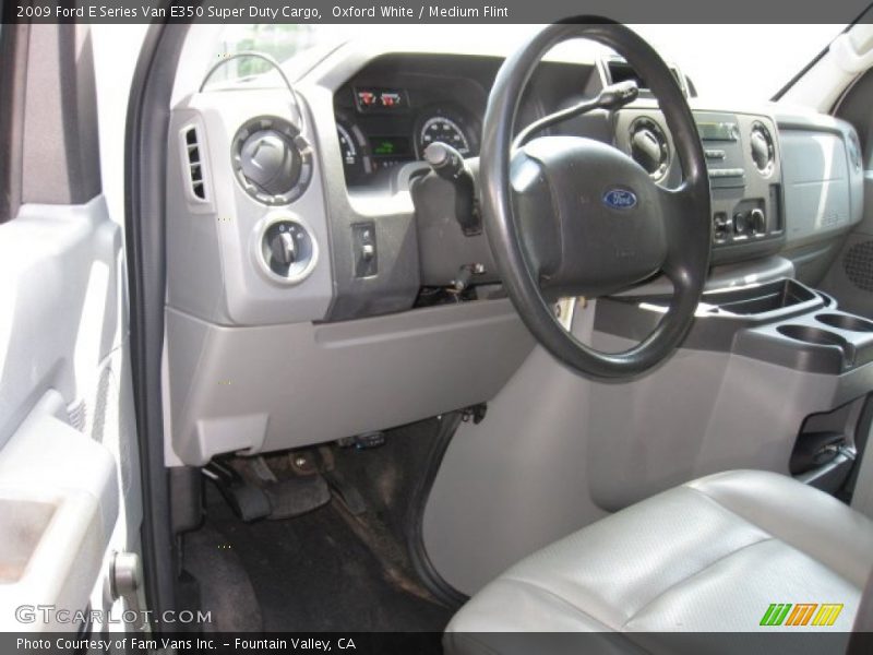 Oxford White / Medium Flint 2009 Ford E Series Van E350 Super Duty Cargo