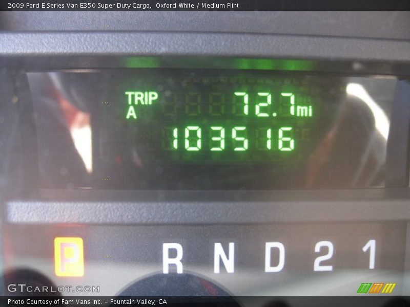 Oxford White / Medium Flint 2009 Ford E Series Van E350 Super Duty Cargo