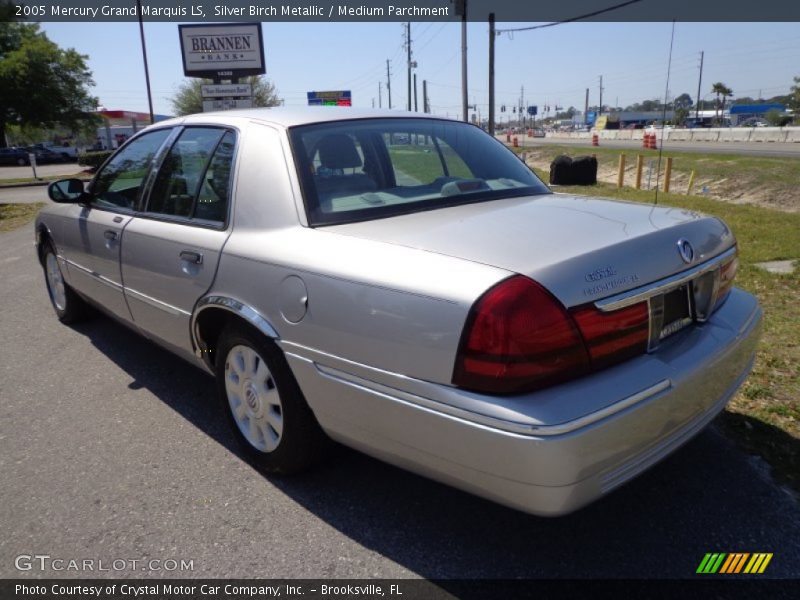 Silver Birch Metallic / Medium Parchment 2005 Mercury Grand Marquis LS