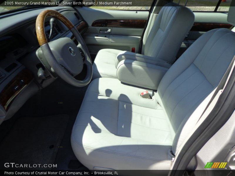 Silver Birch Metallic / Medium Parchment 2005 Mercury Grand Marquis LS