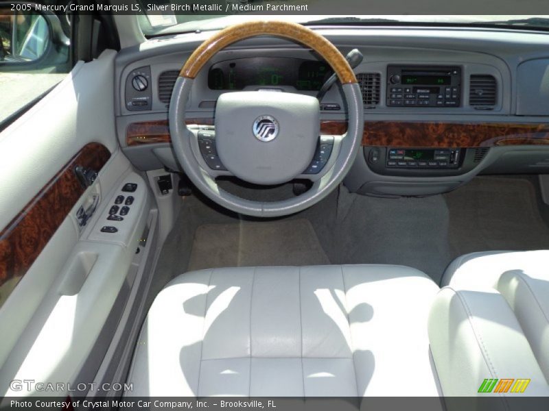 Silver Birch Metallic / Medium Parchment 2005 Mercury Grand Marquis LS