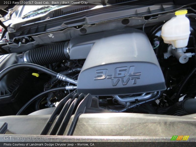 Black / Black/Diesel Gray 2013 Ram 1500 SLT Quad Cab