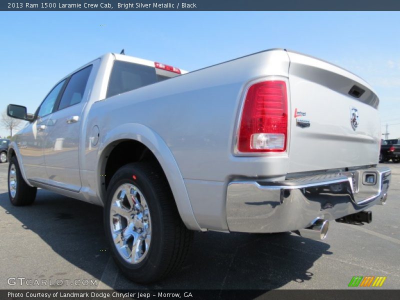 Bright Silver Metallic / Black 2013 Ram 1500 Laramie Crew Cab