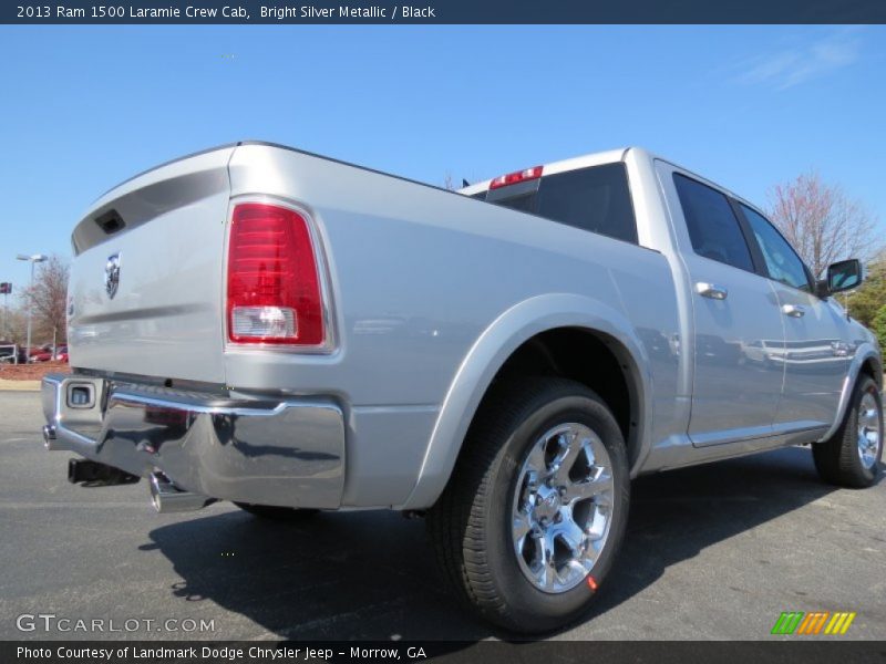 Bright Silver Metallic / Black 2013 Ram 1500 Laramie Crew Cab