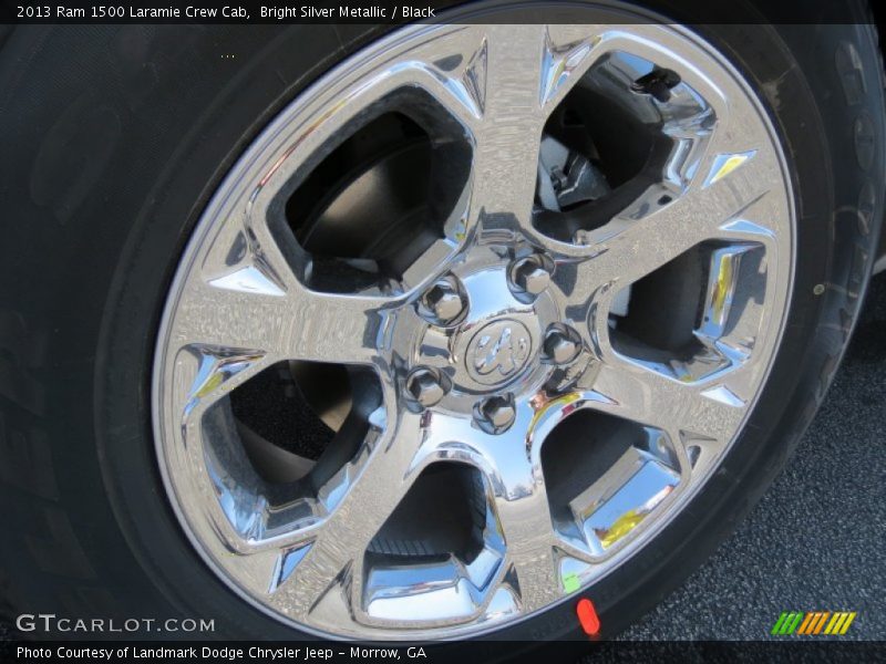 Bright Silver Metallic / Black 2013 Ram 1500 Laramie Crew Cab