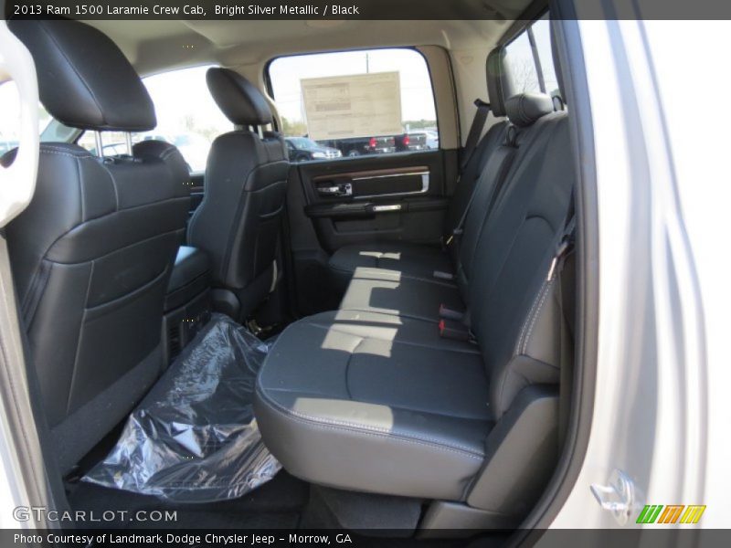 Bright Silver Metallic / Black 2013 Ram 1500 Laramie Crew Cab