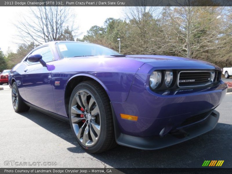 Plum Crazy Pearl / Dark Slate Gray 2013 Dodge Challenger SRT8 392