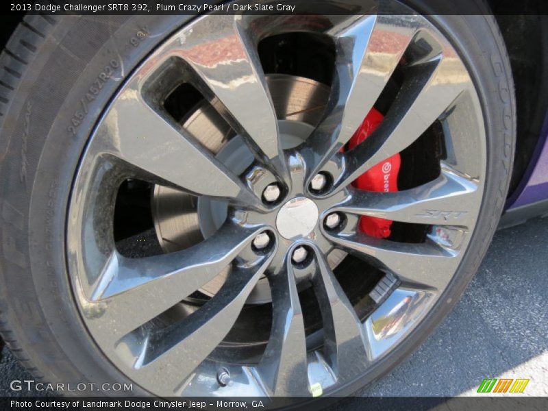 Plum Crazy Pearl / Dark Slate Gray 2013 Dodge Challenger SRT8 392