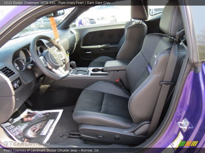 Plum Crazy Pearl / Dark Slate Gray 2013 Dodge Challenger SRT8 392