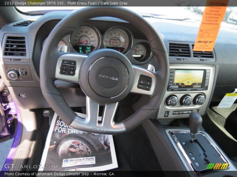 Plum Crazy Pearl / Dark Slate Gray 2013 Dodge Challenger SRT8 392