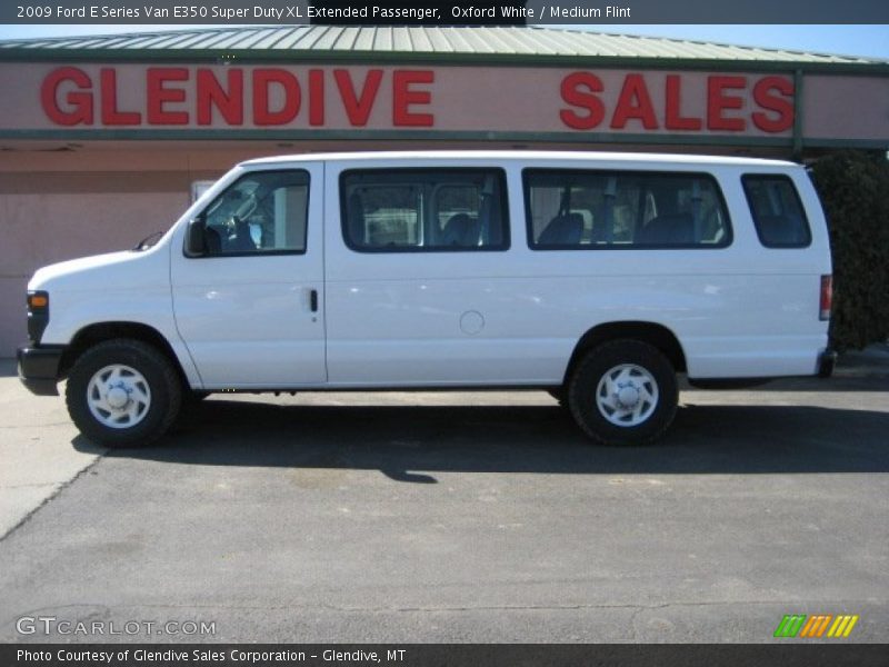 Oxford White / Medium Flint 2009 Ford E Series Van E350 Super Duty XL Extended Passenger