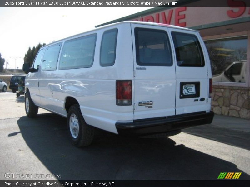 Oxford White / Medium Flint 2009 Ford E Series Van E350 Super Duty XL Extended Passenger
