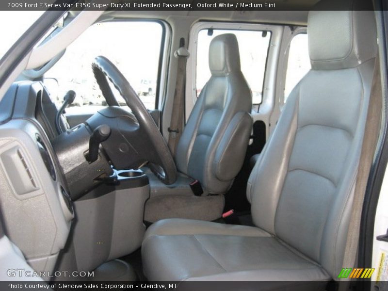 Oxford White / Medium Flint 2009 Ford E Series Van E350 Super Duty XL Extended Passenger
