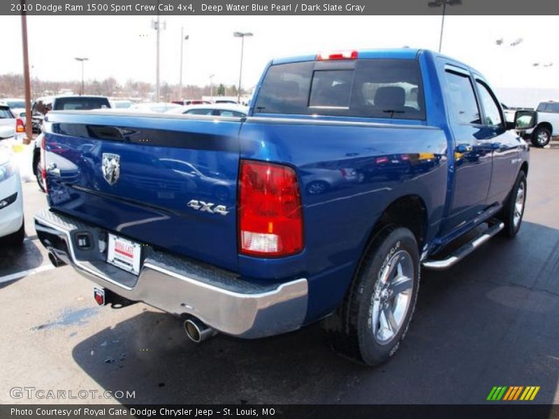 Deep Water Blue Pearl / Dark Slate Gray 2010 Dodge Ram 1500 Sport Crew Cab 4x4