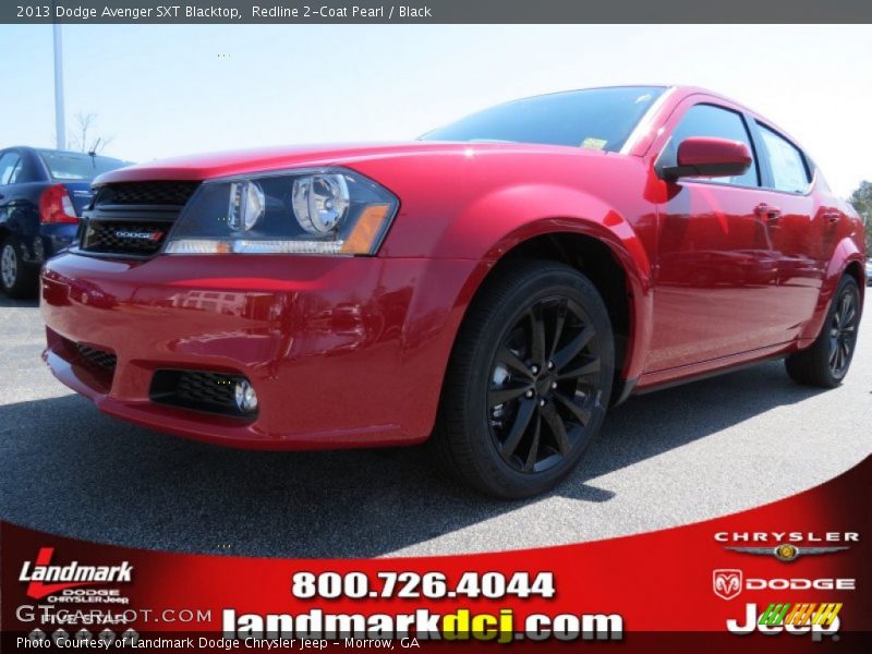 Redline 2-Coat Pearl / Black 2013 Dodge Avenger SXT Blacktop