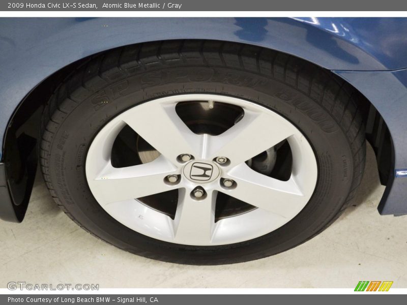 Atomic Blue Metallic / Gray 2009 Honda Civic LX-S Sedan