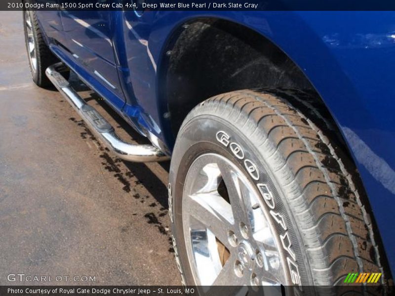 Deep Water Blue Pearl / Dark Slate Gray 2010 Dodge Ram 1500 Sport Crew Cab 4x4