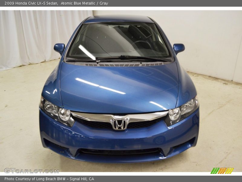 Atomic Blue Metallic / Gray 2009 Honda Civic LX-S Sedan