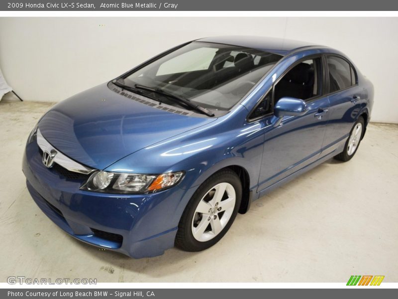 Atomic Blue Metallic / Gray 2009 Honda Civic LX-S Sedan