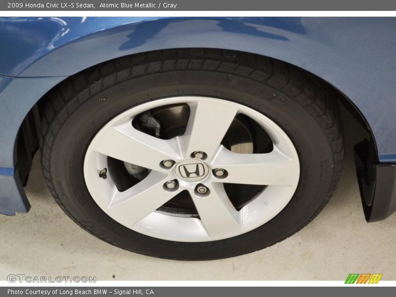 Atomic Blue Metallic / Gray 2009 Honda Civic LX-S Sedan