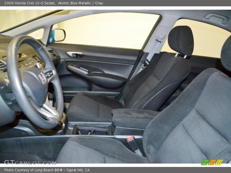 Atomic Blue Metallic / Gray 2009 Honda Civic LX-S Sedan