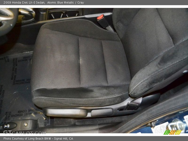 Atomic Blue Metallic / Gray 2009 Honda Civic LX-S Sedan