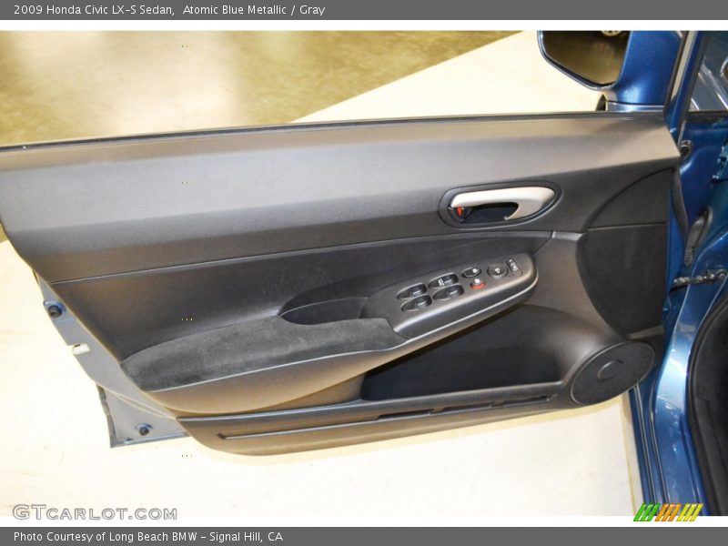 Atomic Blue Metallic / Gray 2009 Honda Civic LX-S Sedan