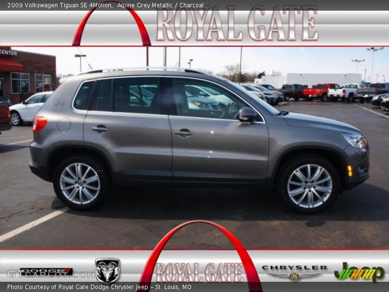 Alpine Grey Metallic / Charcoal 2009 Volkswagen Tiguan SE 4Motion